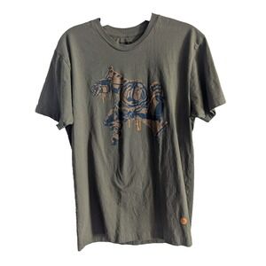 Stance X‎ Pixar Colab T Shirt Mens M Green Short Sleeve Disney Buzz Lightyear